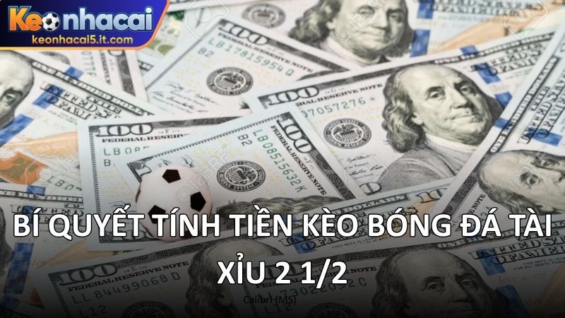 Bí quyết tính tiền kèo bóng đá tài xỉu 2 1/2