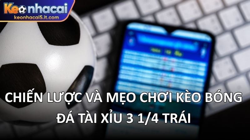 Chiến lược và mẹo chơi kèo bóng đá tài xỉu 3 1/4 trái